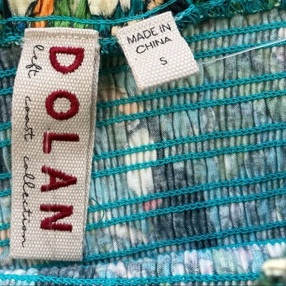 Anthro DOLAN Smocked Puff-Sleeved Toucan Top S - Picture 10 of 12